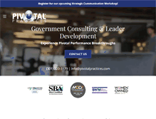 Tablet Screenshot of pivotalpractices.com